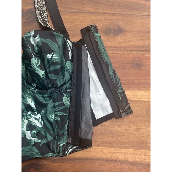 Victoria's Secret Corset Bra Top 34B Very Sexy Push Up Rhinestone Strap - Picture 6 of 12